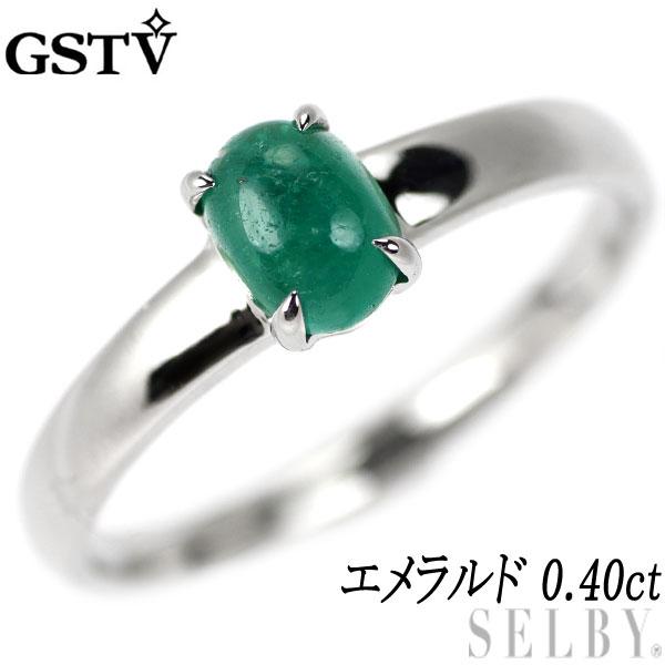 GSTV Pt999 エメラルド リング 0.40ct SELBY :221123-005:SELBY - 通販