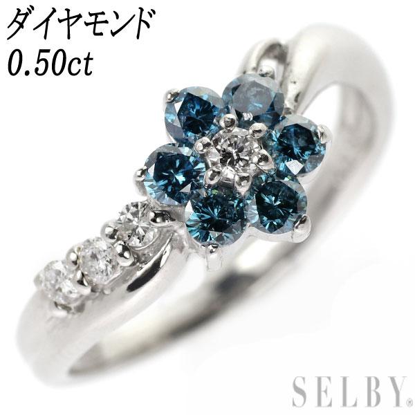 Pt900 ダイヤモンド リング 0.50ct フラワー SELBY :230512-026:SELBY