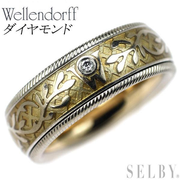 ウェレンドルフ エナメル/ K18YG/WG ダイヤモンド リング 48.5号 SELBY  