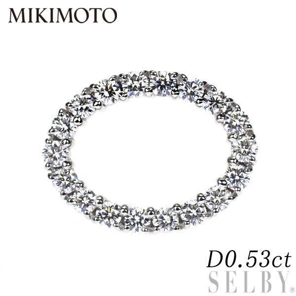 MIKIMOTO ミキモト K18WG ダイヤモンド ピンブローチ 0.53ct MIKIMOTO ミキモト K18WG ダイヤモンド ピンブローチ 0.53ct