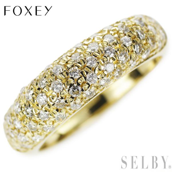 FOXEY K18YG ダイヤモンド リング パヴェ 出品2週目 SELBY : SELBY  