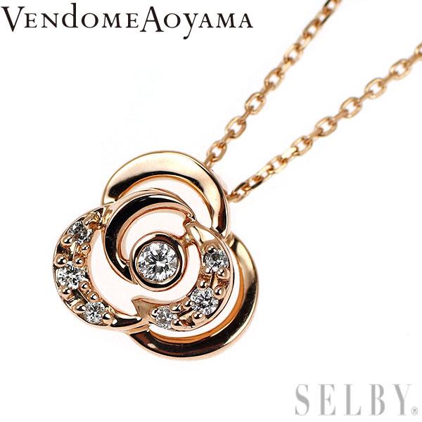 VENDOME AOYAMA ヴァンドーム青山 K18PG ダイヤモンド ペンダント  