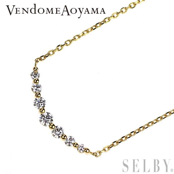 VENDOME AOYAMA ヴァンドーム青山 K18YG ダイヤモンド ペンダント  