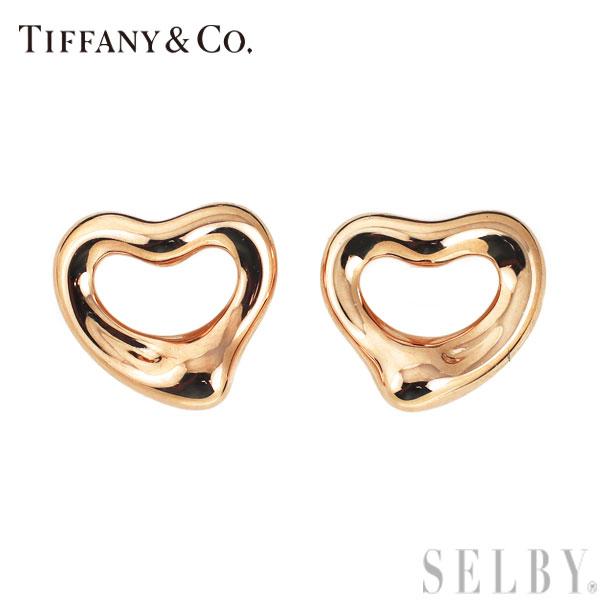 ティファニー K18PG ピアス オープンハート
