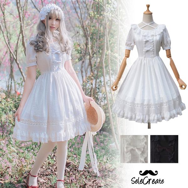 ロリータ ワンピース レディース 半袖 ドレス Lolita衣装 リボン レース ゴスロリ ゴシック 姫系 ワンピ Buyee Buyee บร การต วกลางจากญ ป น ซ อจากประเทศญ ป น