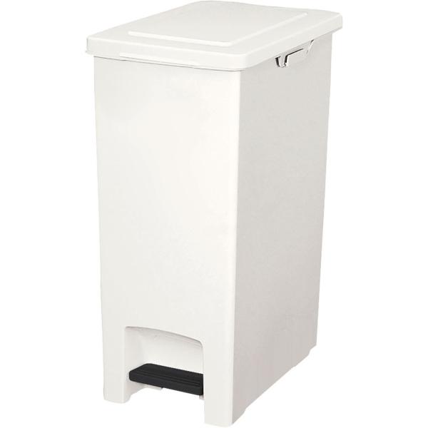 他サイト： アスベル ゴミ箱 エバン 45L ふた付き ペダル式 日本製 サイドフック付き スリム おしゃれ キッチンに 衛生的 ダストボックス ホワイトの商品画像