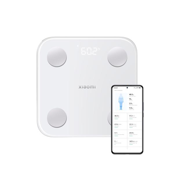 シャオミ(Xiaomi) 体組成計 体重計 S400 アプリ対応 25項目測定可能 体脂肪率/BMI/基礎代謝量/水分量/心拍数/筋肉量/高精度 軽量