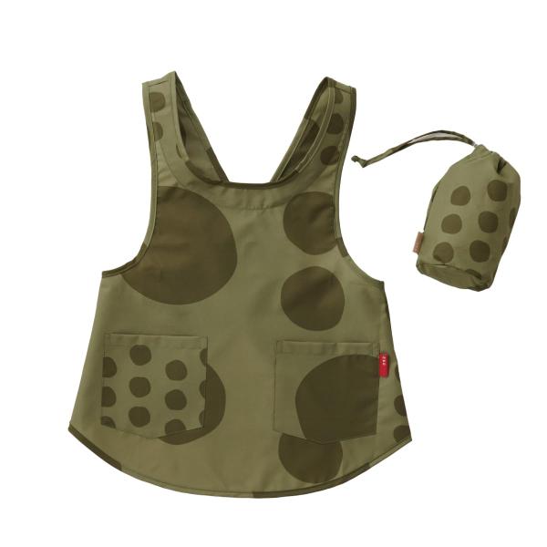 [392plusm] maru kids apron カーキ