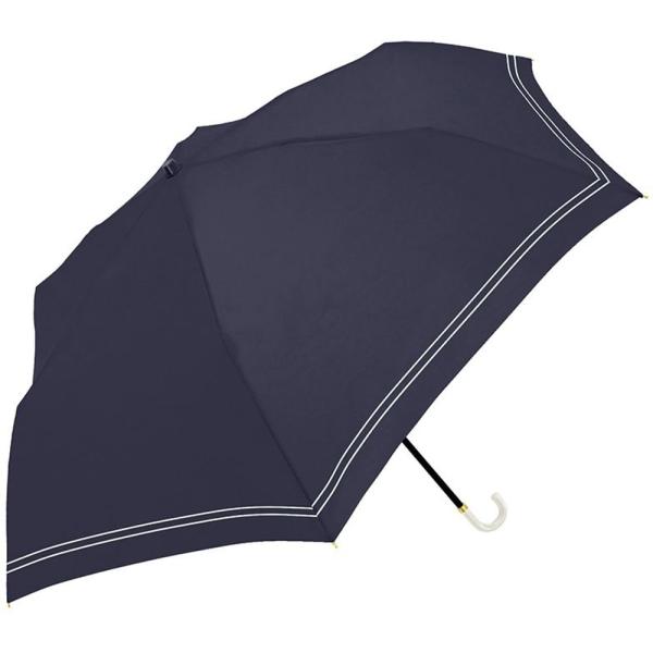 クラックス 大人 折傘 55cm 晴雨兼用 セーラーボーダー NV 132704