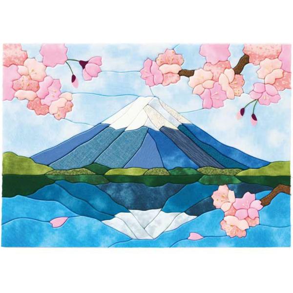 さくらほりきり きめこみ特大 鏡富士に桜 5349741