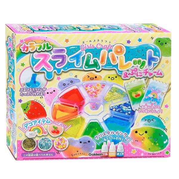 学研 Gakken ガールズクラフト カラフル スライム パレット & ぷに チャーム (対象年齢6歳以上) Q750939