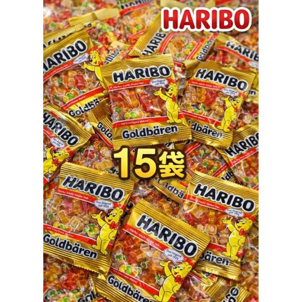 世界中で愛されるグミの定番、ハリボーのゴールドベアミニパック15袋セット!1袋10gの小分けタイプで、ちょっとしたおやつや配布用にぴったり。6種類のフレーバー（ラズベリー、レモン、リンゴ、ストロベリー、オレンジ、パイナップル）がカラフルに入...