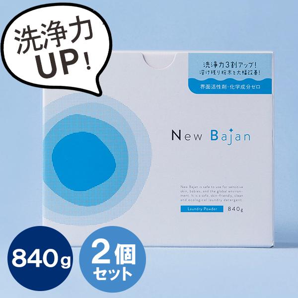 洗濯洗剤 粉末 ニューバジャン 840g 2個 セット 衣類用洗浄剤 洋服