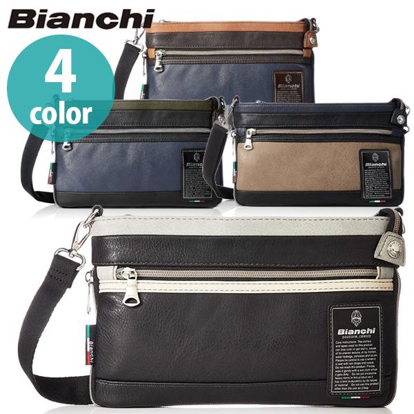 Bianchi ビアンキ ミニショルダーバッグ 全5色 TBPI-10 合成皮革 