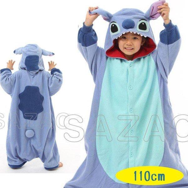 リロ＆スティッチ 着ぐるみ 子供用 スティッチ フリース 110cmサイズ