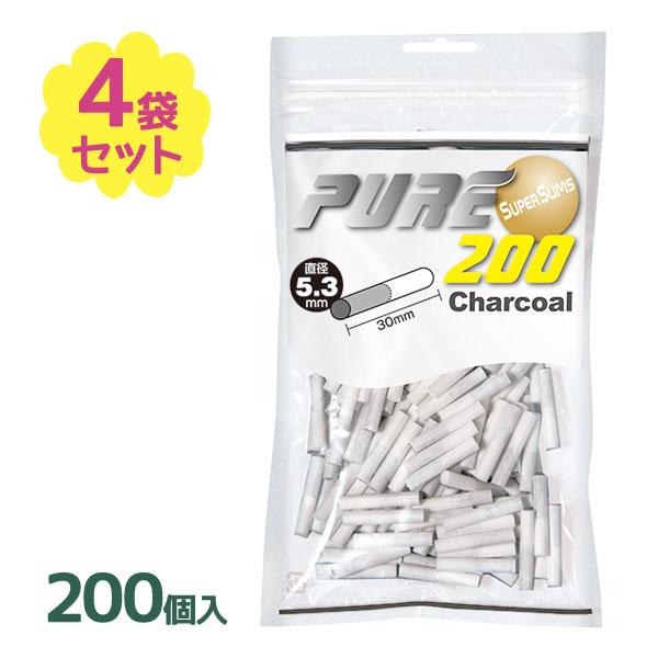 pure ピュア スーパースリム チャコールフィルター チャコール