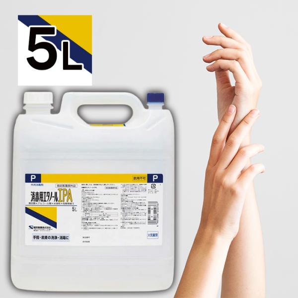 消毒用エタノールIPA 4.5リットル 健栄製薬 消毒用エタノール IPA 5L 415284 1個 : イーヅカ - 通販