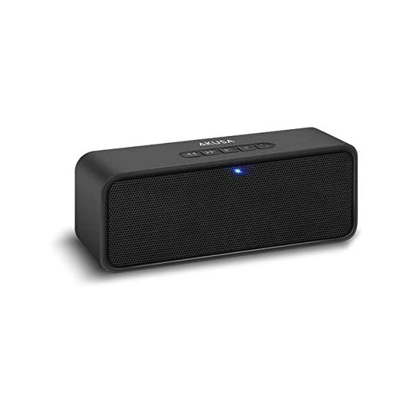 Akusa Bluetooth スピーカー 臨場感満点 Fmラジオ ハンズフリー通話 Iphone Ipad Android ブラックの価格と最安値 おすすめ通販を激安で