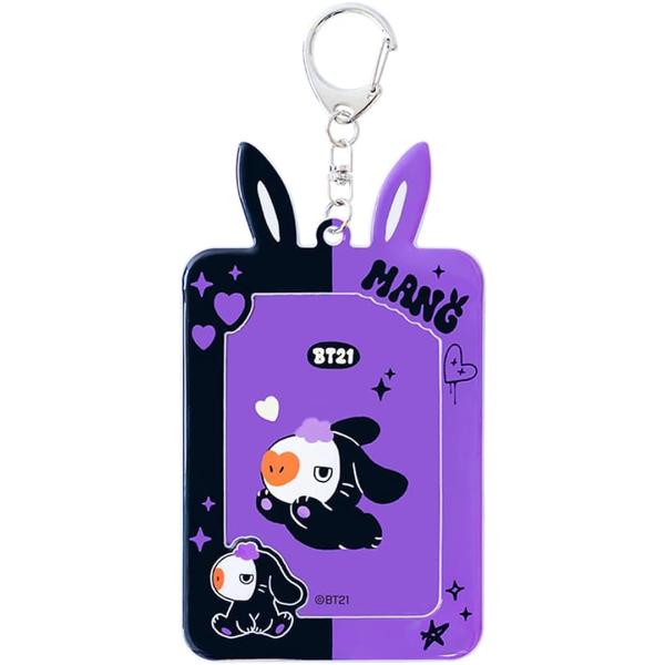 フォトカードキーホルダー BT21 BLACK RABBIT フォトカードケース 