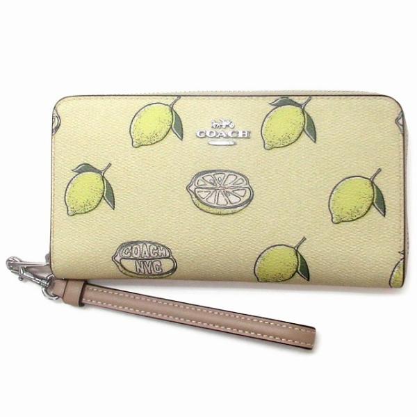 COACH 【並行輸入品】コーチ 財布 アウトレット レモン プリント