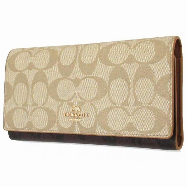 美品 COACH 長財布 カラーブロック シグネチャー スリムウォレット COACH（コーチ） 【並行輸入品】コーチ 財布 アウトレット