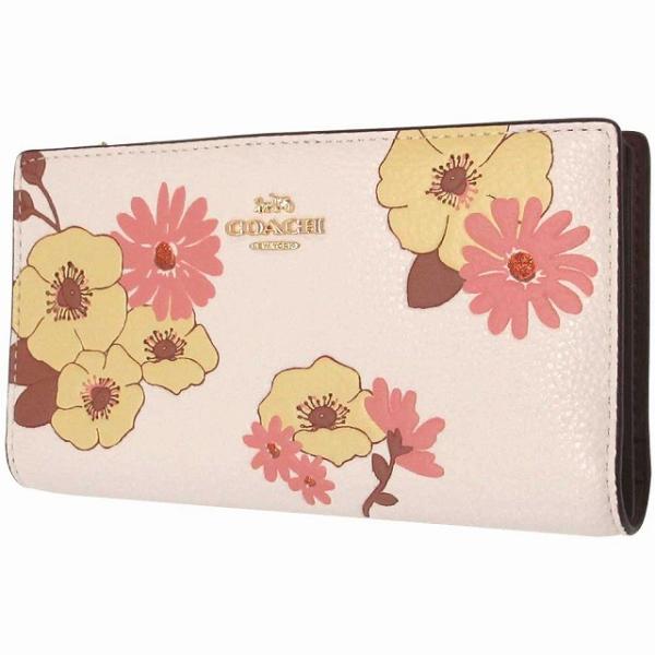 COACH フラワープリント 長財布 並行輸入品:アウトレット品 COACH（コーチ） 【並行輸入品】コーチ レザー財布 アウトレット