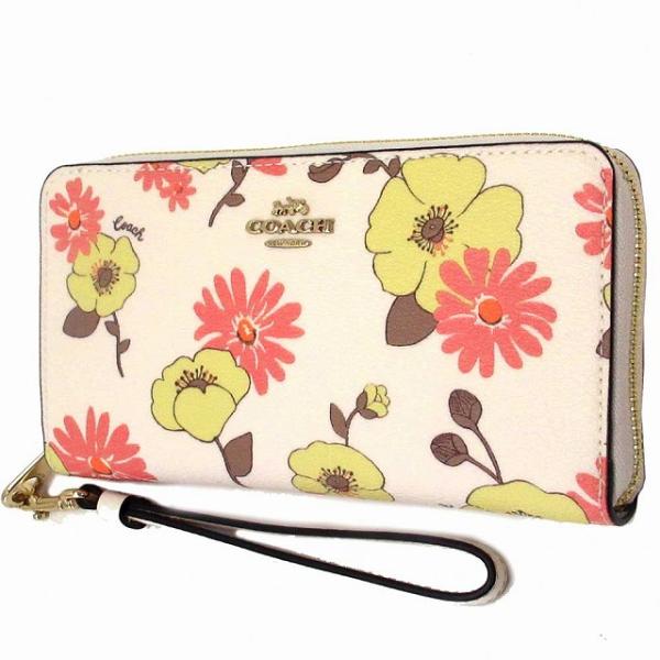 【新品】COACH コーチ フローラルプリント ラウンドファスナー 長財布 COACH（コーチ） 【並行輸入品】コーチ 財布 アウトレット クラスター