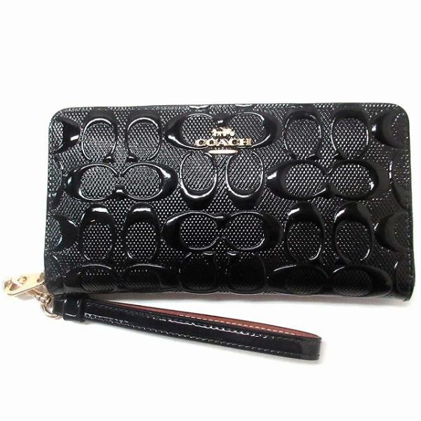 2点　COACH シグネチャー パテントレザー アコーディオン 財布CV413 COACH（コーチ） 【並行輸入品】コーチ レザー財布 アウトレット