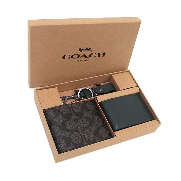 コーチ ウォレット＆キーリング ギフトセット 楽天市場】コーチ COACH 財布 メンズ 二つ折り財布 キーリング