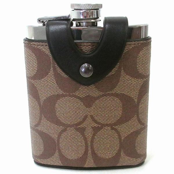 ゆったん【新品・希少】コーチ　シグネチャー　水筒 COACH コーチ アウトレット 水筒 キャンバス レザー