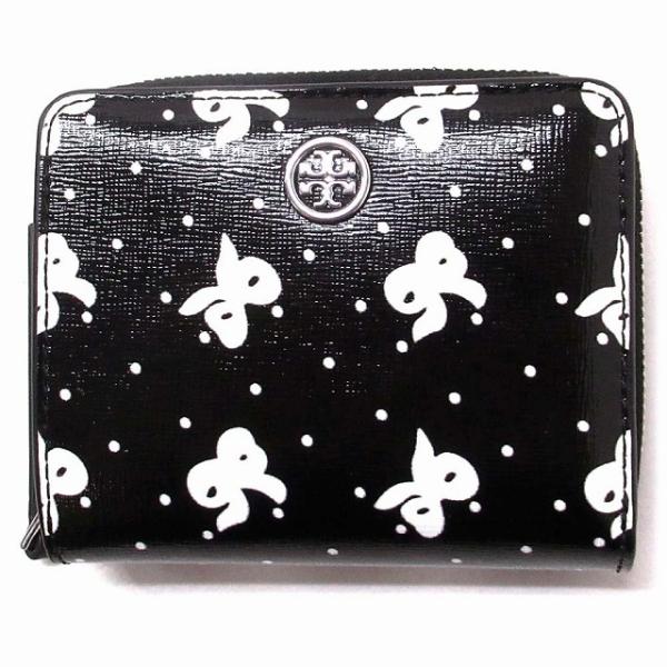 【新品】TORY BURCH 二つ折り財布 レターズ プリンテッド ロゴ可愛い❤︎ ロビンソン プリント バイフォールドウォレット: レディース
