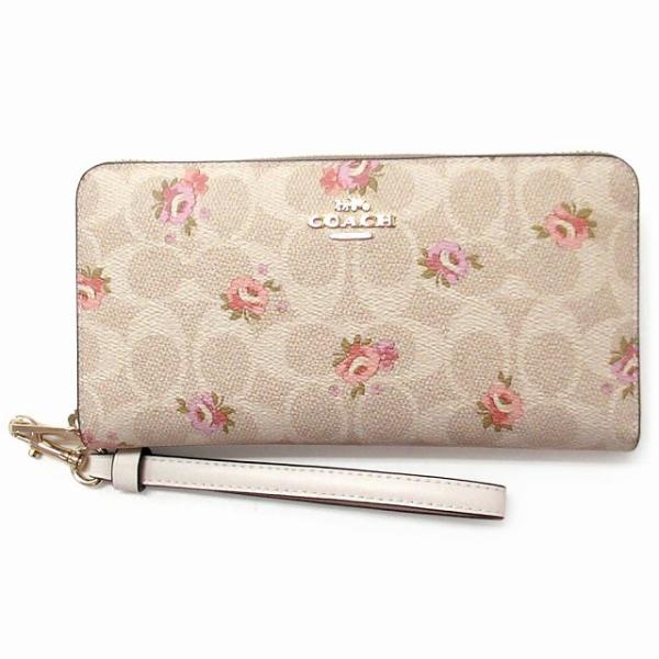 COACH アウトレットフラワープリント 長財布セール中 COACH アウトレットフラワープリント 長財布新品に近い！ - メルカリ