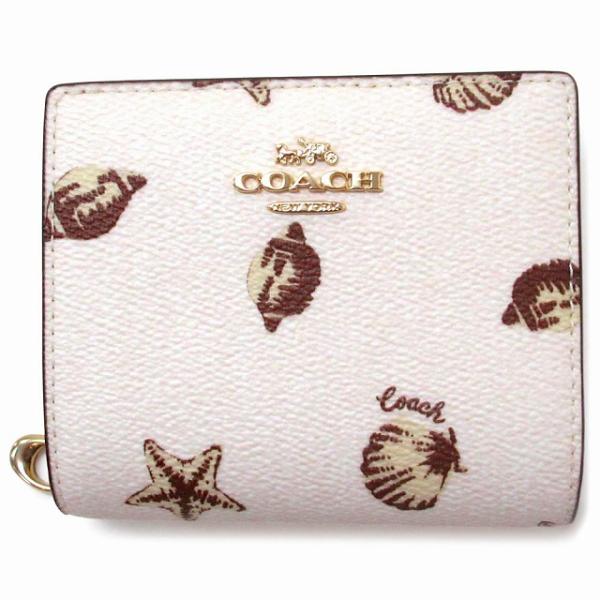 【夏柄】COACHスナップ ウォレット・シェル プリント 夏柄】COACHスナップ ウォレット・シェル プリント 公式】コーチ