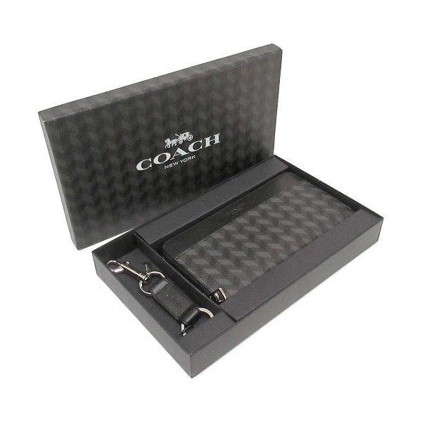 コーチ 長財布 メンズ アウトレット キーホルダー セット Coach レザー ヘリンボーン 長財布 キーリング ギフト セット Box付 F Blc Buyee 日本代购平台 产品购物网站大全 Buyee一站式代购 Bot Online
