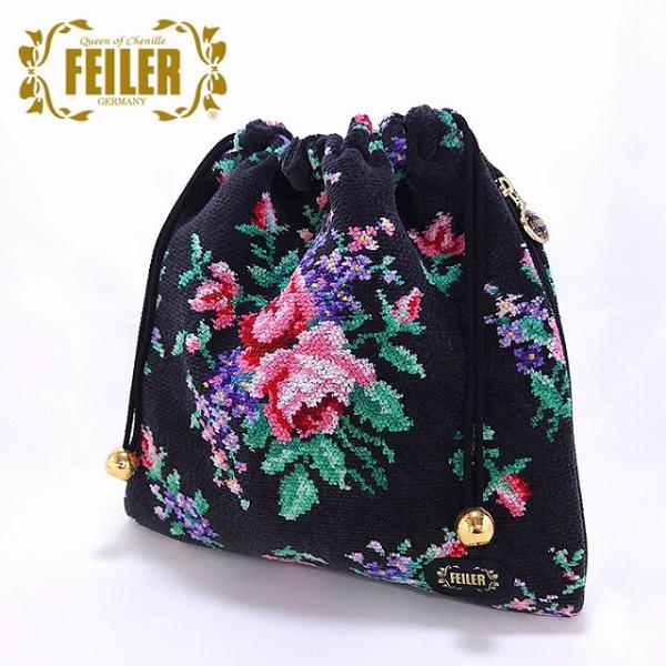 feiler（フェイラー） 巾着バッグ NEWROSELILAC ニューローズ