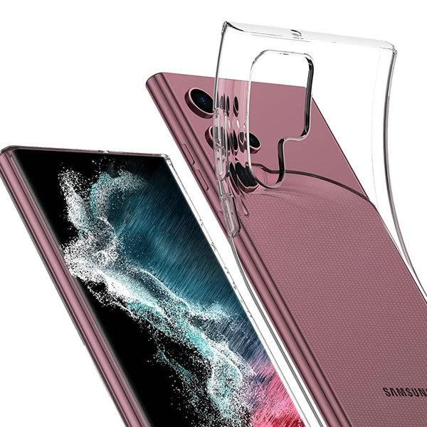 Galaxy S22 Ultra ケース SC-52C/SCG14 クリア スマホケース ギャラクシーs22 ウルトラ シンプル 無地 透明 ジャケット ストラップホール付き マイクロドット