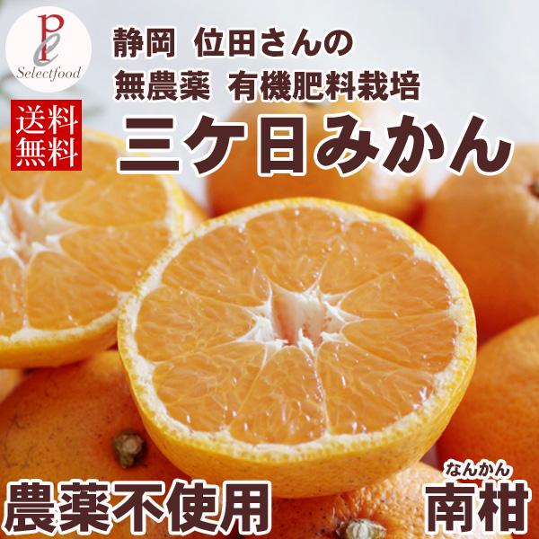 みかん 4kg 三ヶ日みかん 農薬不使用 南柑 無農薬 無肥料栽培 位田さん