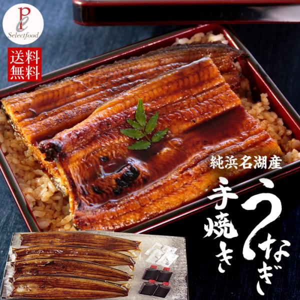 うなぎ 蒲焼き 国産 4尾 浜名湖産うなぎの蒲焼 手焼き鰻 送料無料 海鮮 鰻 ギフト 食べ物 内祝い 誕生日 お祝い お取り寄せ グルメ  土用の丑 母の日 父の日