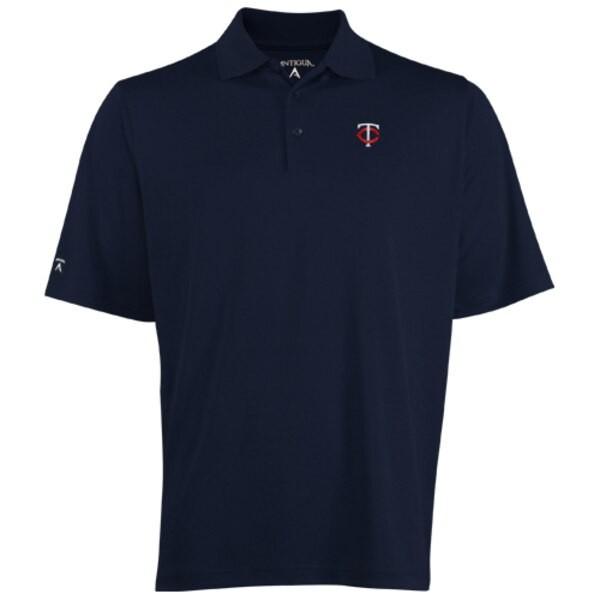 Mlb ミネソタ ツインズ デザート ドライ エクストラライト ポロシャツ Antigua ネイビーブルー Pymr Go Th