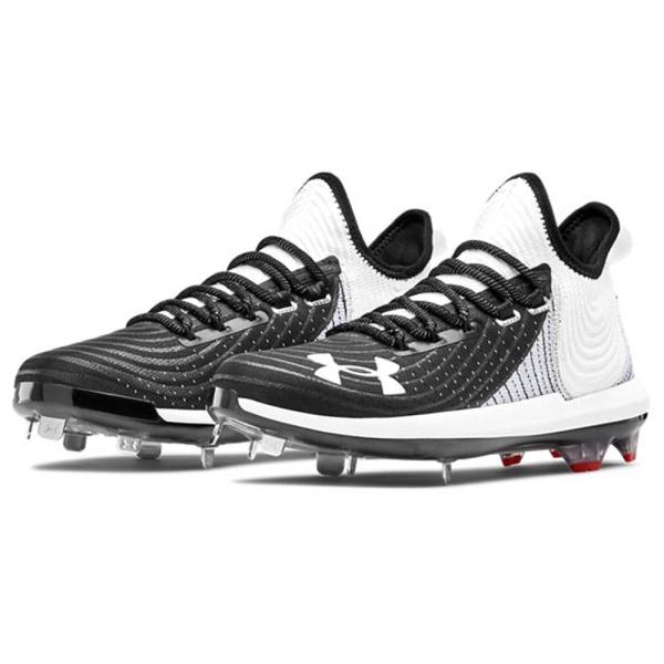 UNDER ARMOUR BH スパイクシューズ ホワイト/ブラック UNDER ARMOUR アンダーアーマー 野球 スパイク 金具 ポイント