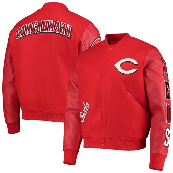 Mlb シンシナティ レッズ スタジャン Varsity Logo ジャケット フルジップ アウター Pro Standard レッド Mlb jac19 バッシュ バスケグッズ Selection 通販 Yahoo ショッピング