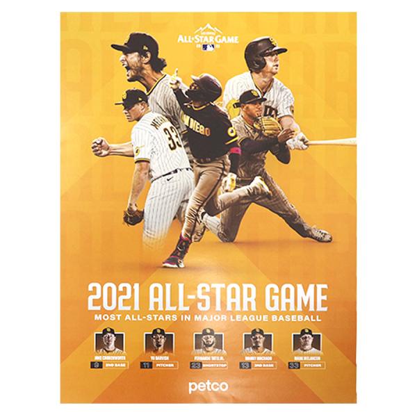 MLB パドレス ポスター オールスターゲーム2021 球場配布 限定 Poster SGA