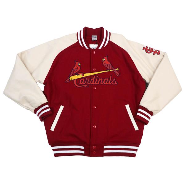 Fanatics MLB カージナルス スタジャン レッド×クリーム L selection-basketball_mlb-