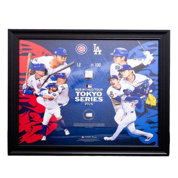 【非売品】MLB実際の試合球付き 大谷翔平 フォトフレーム MLB 東京シリーズ 実使用ボール&ベースピース付 フォトフレーム