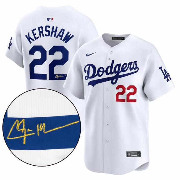 ドジャース カーショー リミテッドユニフォーム ホーム ホワイト カーショウ NIKE（ナイキ） MLB クレイトン・カーショー ドジャース ユニフォーム