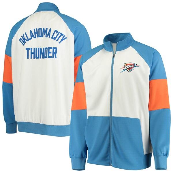 Nba オクラホマシティ サンダー ジャケット アウター ウォーム アップ カラーブロック フルジップ G Iii ブルー ホワイト Nba crf18 バッシュ バスケグッズ Selection 通販 Yahoo ショッピング