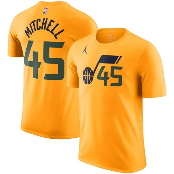 新品　ユタ　ジャズ　ユニフォーム　ナイキ　ドノバン　ミッチェル Unisex Utah Jazz Donovan Mitchell Nike Gold Swingman Jersey