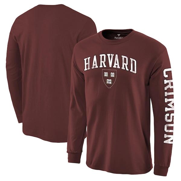 カレッジ Tシャツ Ncaa ハーバード大学 クリムゾン ディストレス アーチ ロゴ ロングスリーブ クリムゾン Ncaa 0331arc0224 バッシュ バスケグッズ Selection 通販 Yahoo ショッピング