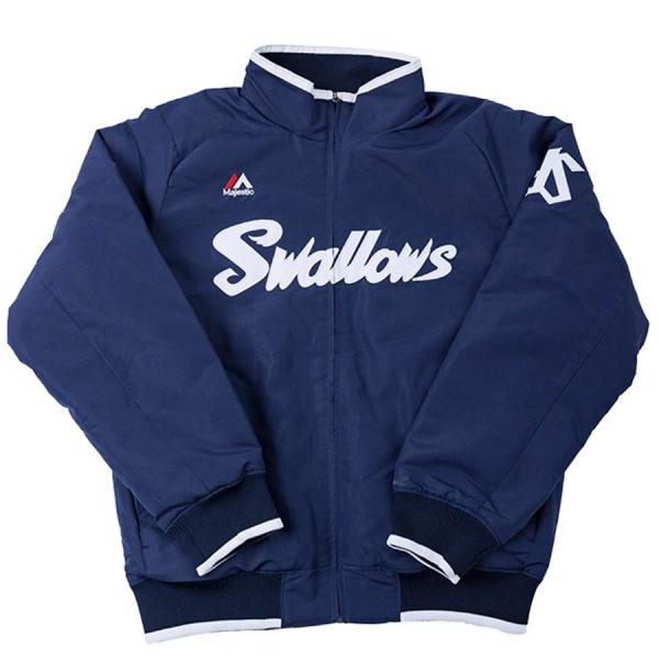 Majestic　グラウンドコート　ヤクルトスワローズ　ネイビー　XLサイズ MAJESTIC（マジェスティック） 東京ヤクルトスワローズ グッズ
