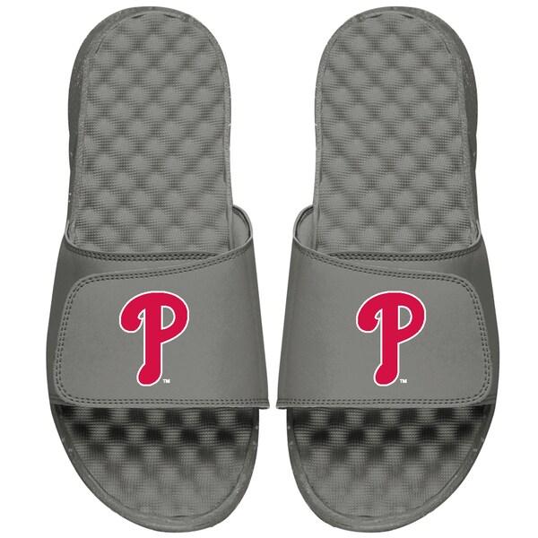 MLB フィラデルフィア・フィリーズ サンダル/シューズ Alternate Logo Slide Sandals ISlide グレー